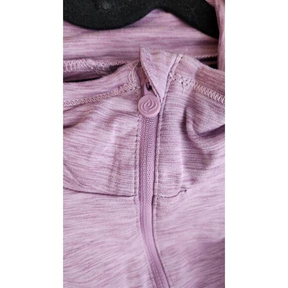 Apana Quarter Zip  Long Sleeve Purple Pullover Yoga Jacket Size L - Picture 5 of 6